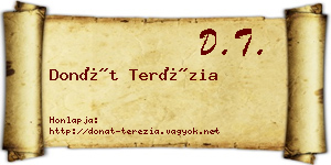 Donát Terézia névjegykártya
